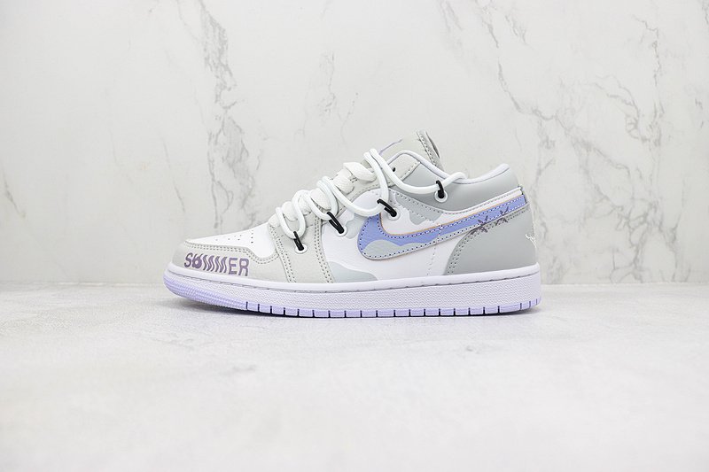 Air Jordan 1 Low "Khaki Grey/Blue" фото № 2