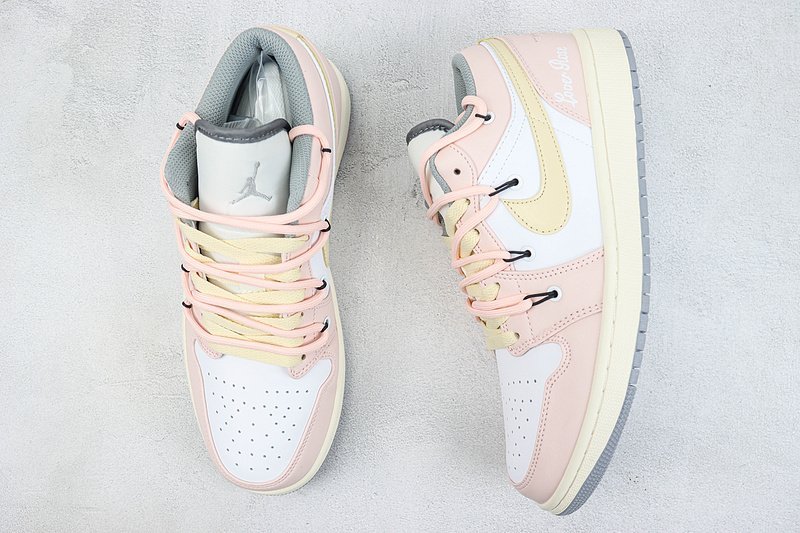 Air Jordan 1 Low "Vintage Stealth/Pink" фото № 7