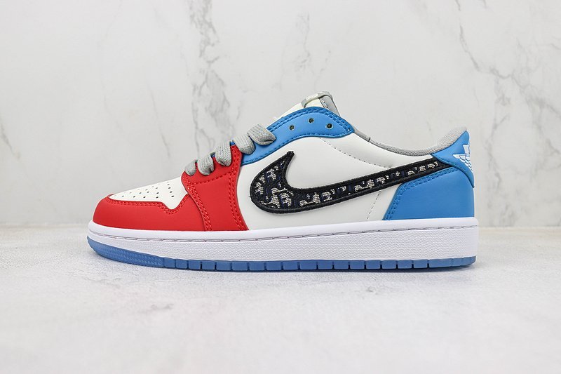 Dior x Air Jordan 1 Low "Dior/Red&Blue" фото № 2