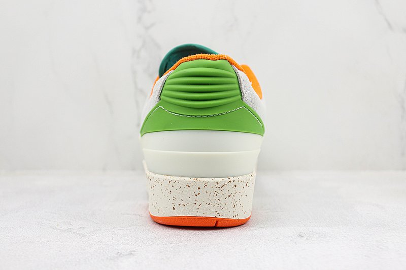 Titan x Air Jordan 2 Low "Green/Orange" фото № 9