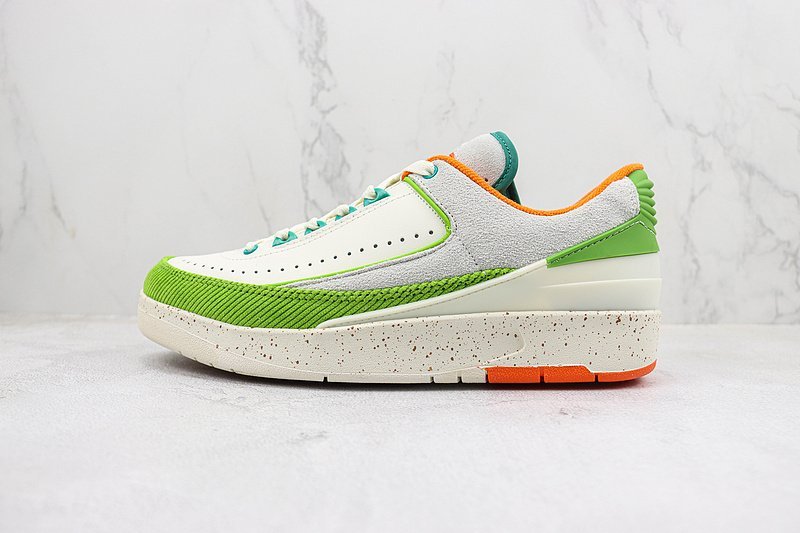 Titan x Air Jordan 2 Low "Green/Orange" фото № 2
