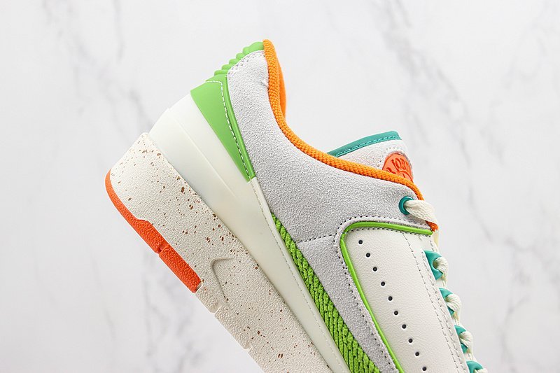 Titan x Air Jordan 2 Low "Green/Orange" фото № 4