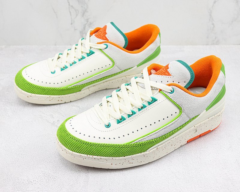 Titan x Air Jordan 2 Low "Green/Orange" фото № 5