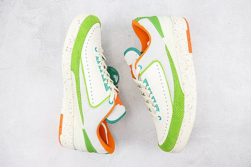 Titan x Air Jordan 2 Low "Green/Orange" фото № 6