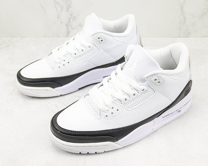 Fragment x Air Jordan 3 Retro "Black/White" фото № 5