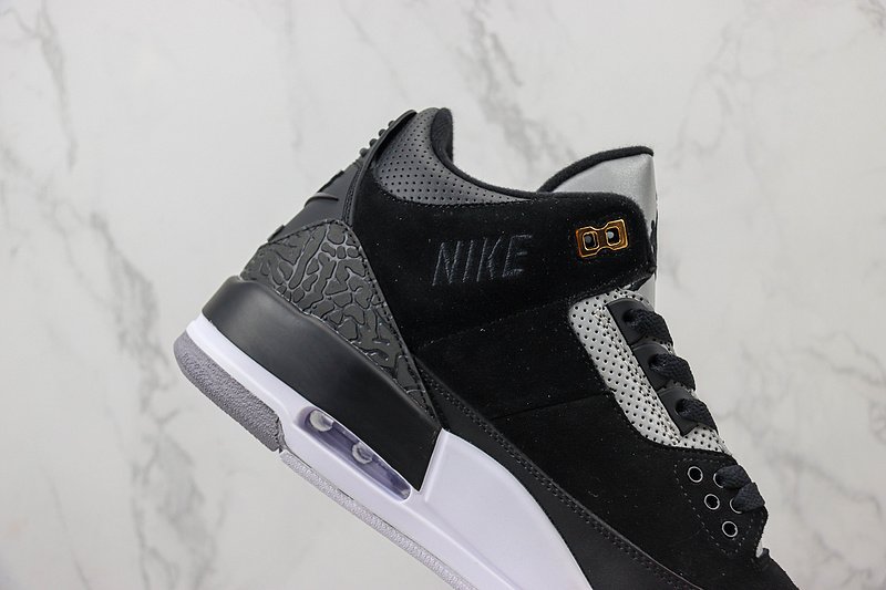 Air Jordan 3 Retro "Tinker Black/Cement Grey/Metallic Gold" фото № 3