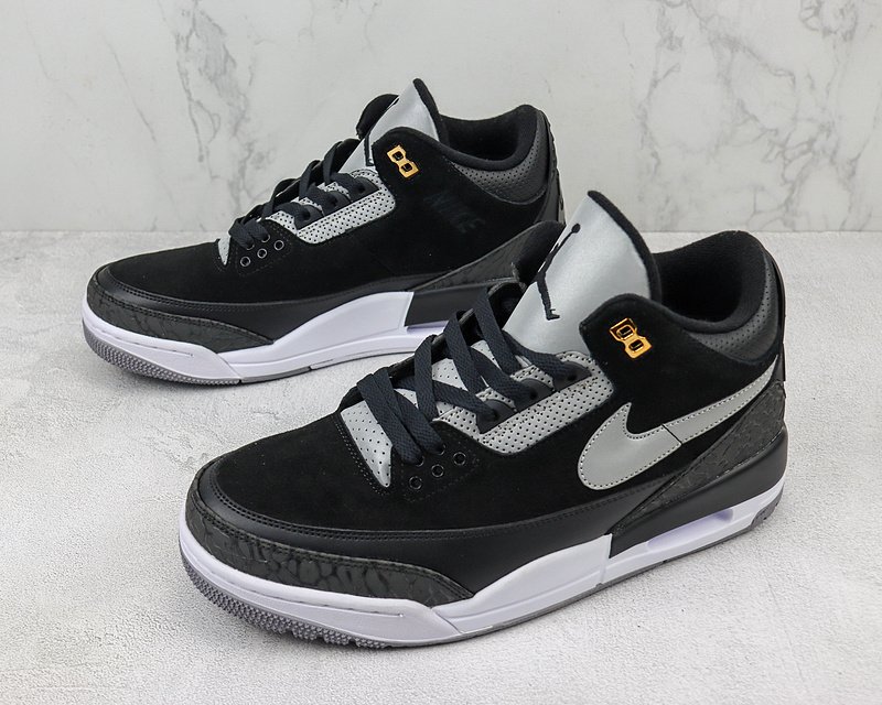 Air Jordan 3 Retro "Tinker Black/Cement Grey/Metallic Gold" фото № 5