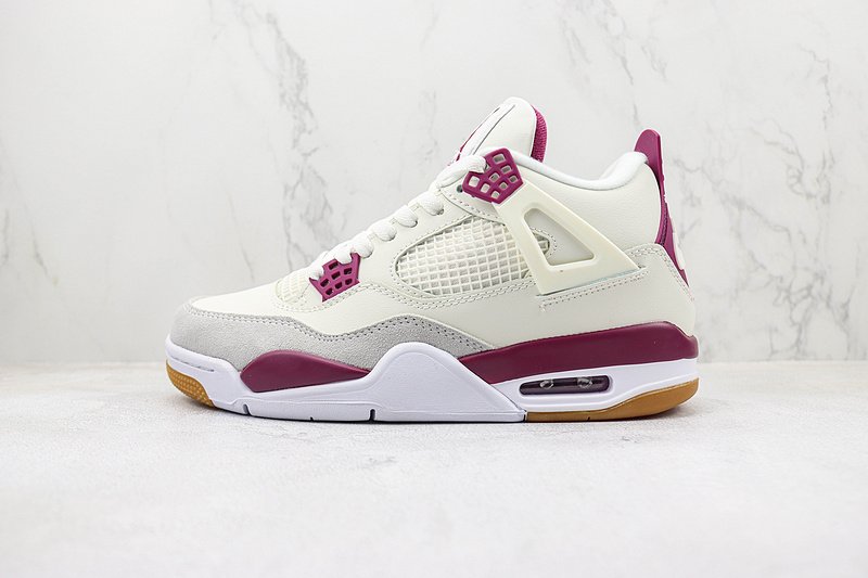 Air Jordan 4 Retro "White/Purple/Grey" фото № 2