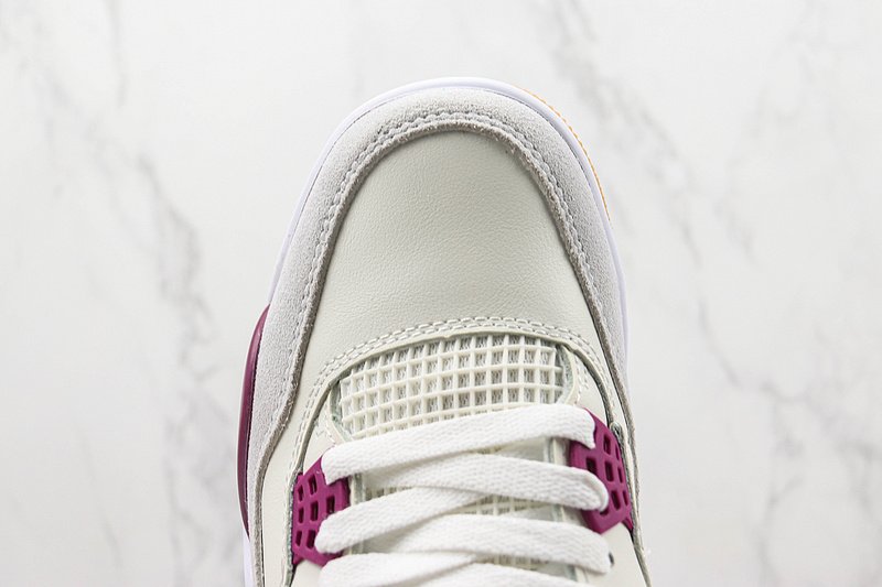 Air Jordan 4 Retro "White/Purple/Grey" фото № 3