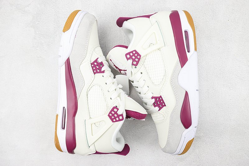 Air Jordan 4 Retro "White/Purple/Grey" фото № 6