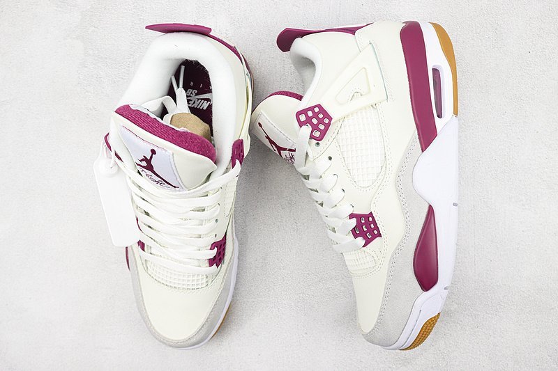 Air Jordan 4 Retro "White/Purple/Grey" фото № 7