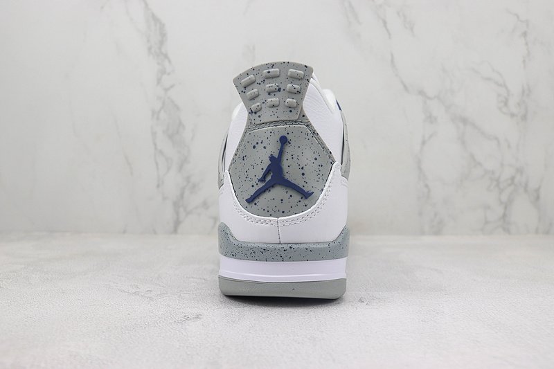 Air Jordan 4 "White/Midnight Navy/Grey" фото № 9