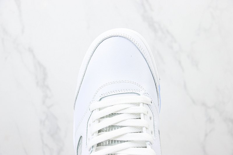 Air Jordan 5 Low "White/Silver/Blue" фото № 4