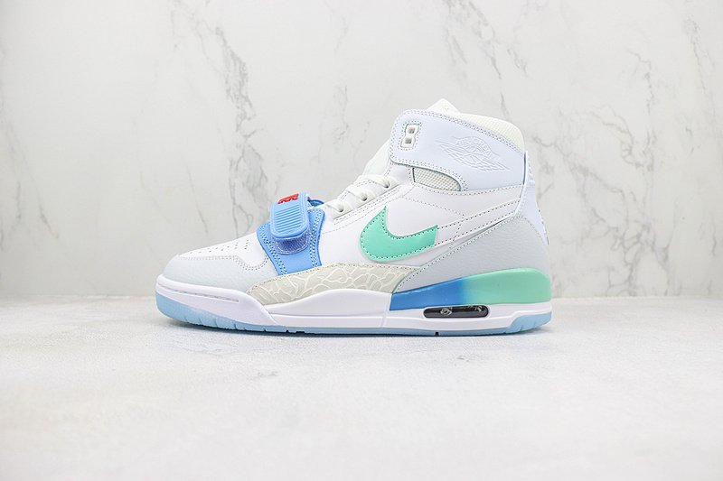 Air Jordan Legacy 312 High "Gradient White/Blue/Green" фото № 2