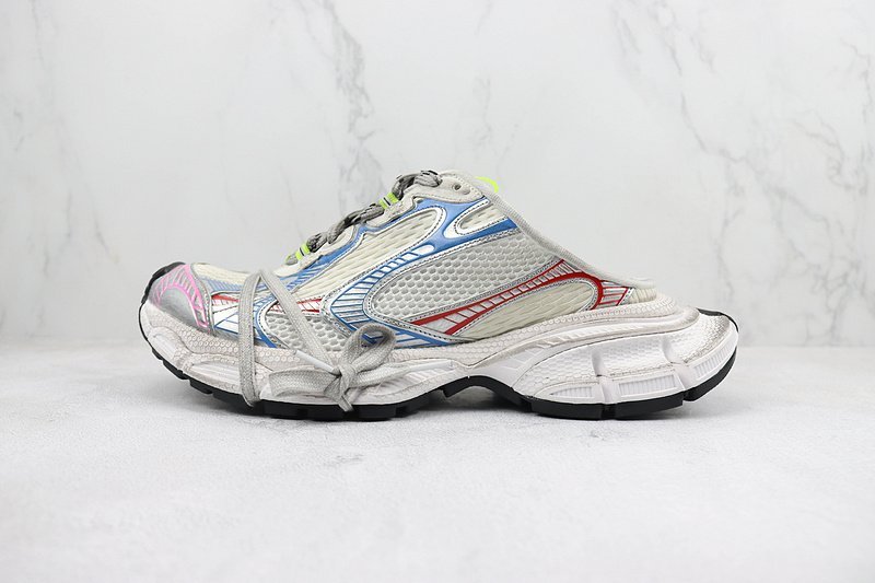 Balenciaga 3XL Mule "White/Blue/Red" фото № 2
