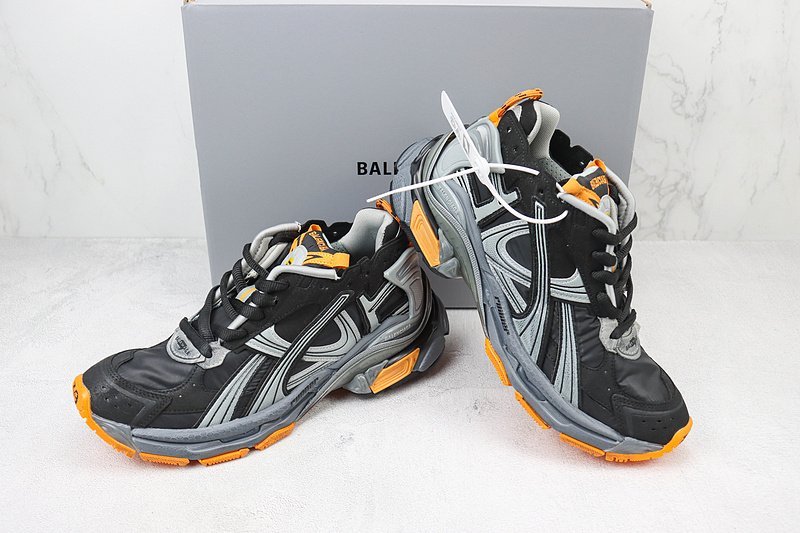 Balenciaga Runner Sneaker "Black/Gray/Orange"Balenciaga Runner Sneaker "Black/Gray/Orange" фото № 9