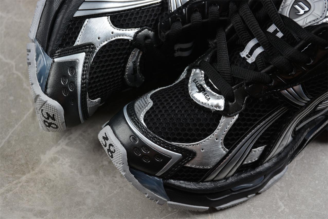 Balenciaga Runner "Black/Silver" фото № 7