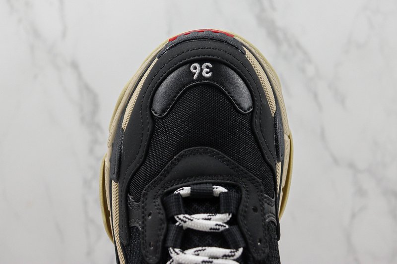Balenciaga Triple S Mule "Black/Beige" фото № 3