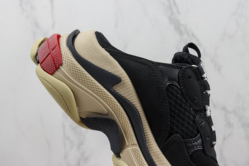 Balenciaga Triple S Mule "Black/Beige" фото № 4