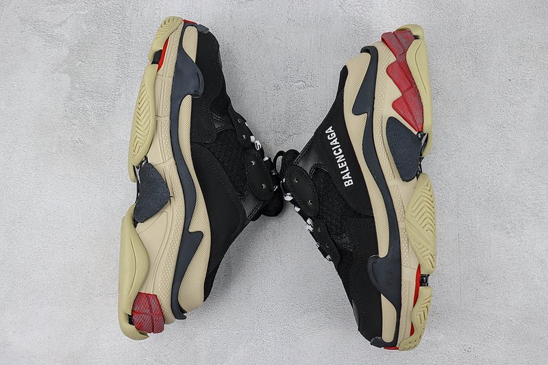Balenciaga Triple S Mule "Black/Beige" фото № 6