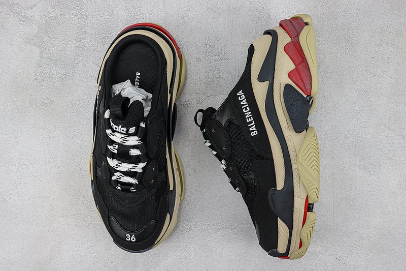 Balenciaga Triple S Mule "Black/Beige" фото № 7