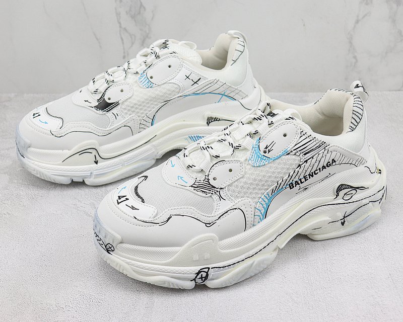 Balenciaga Triple S "Painted" фото № 5
