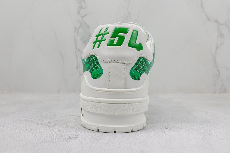 Louis Vuitton LV Trainer 2021 Low "White Green 5" фото № 9