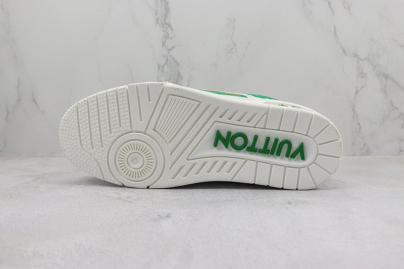 Louis Vuitton LV Trainer 2021 Low "White Green 5" фото № 8