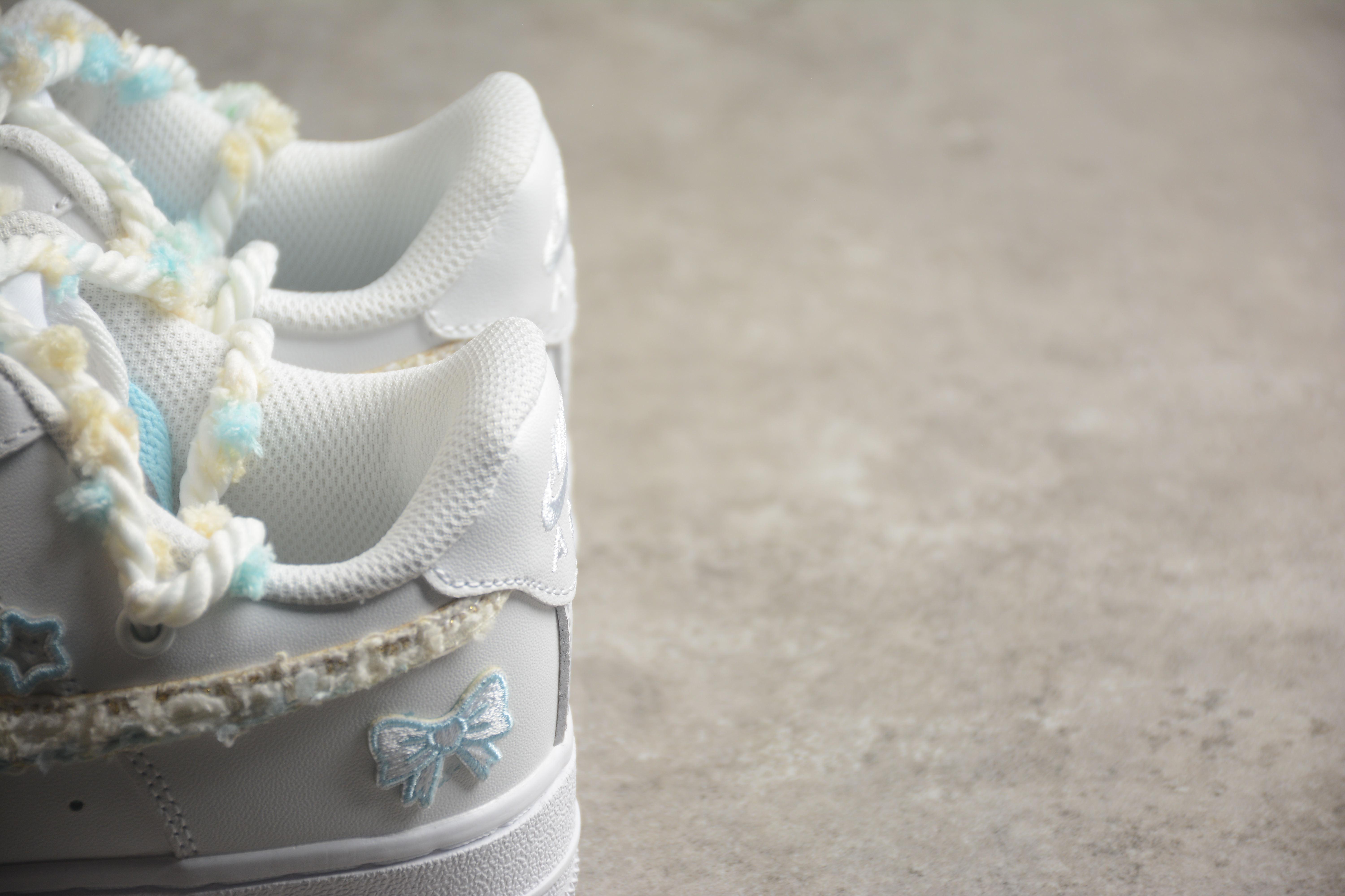 Nike Air Force 1 Low "White/Sky Blue" фото № 9
