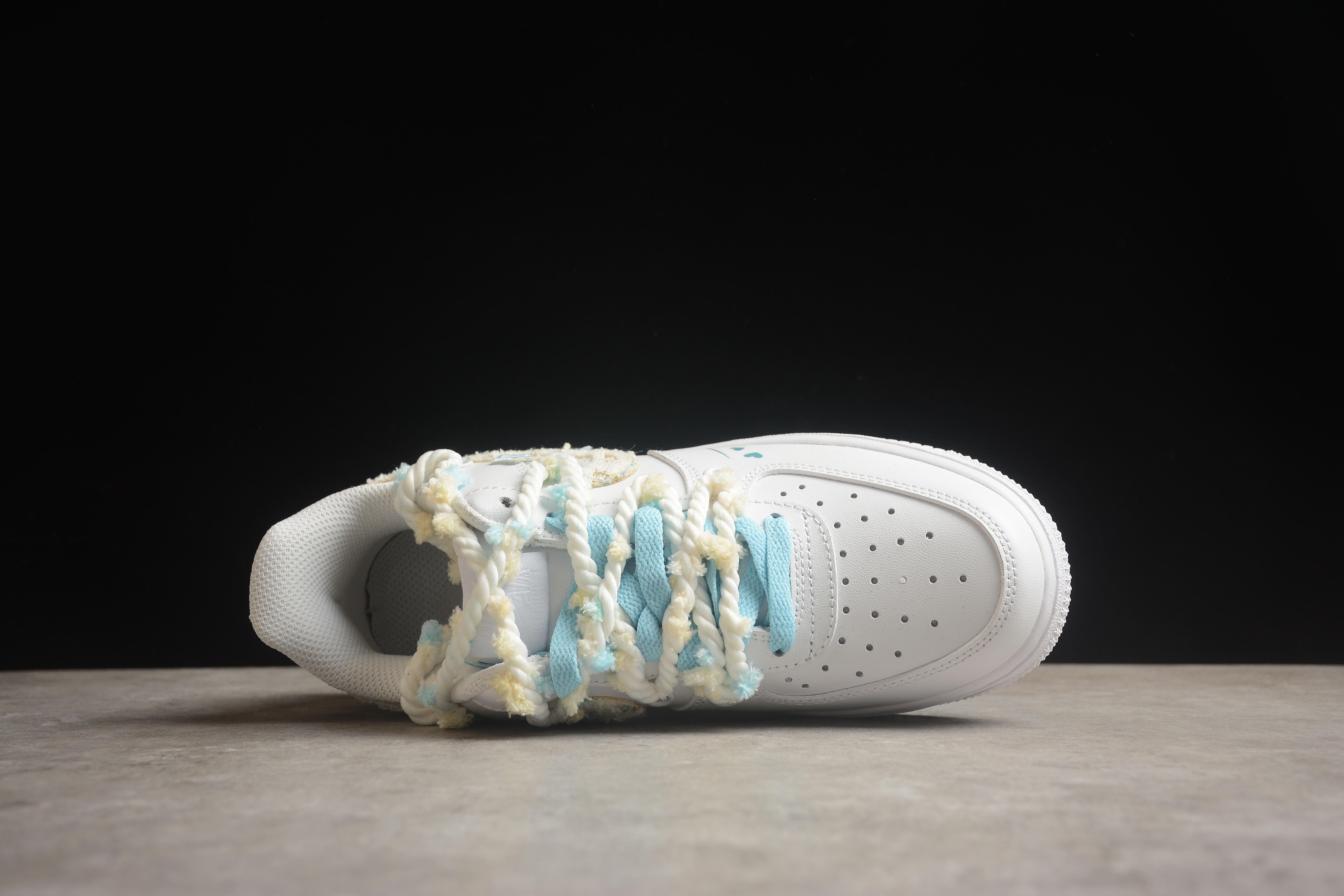 Nike Air Force 1 Low "White/Sky Blue" фото № 3