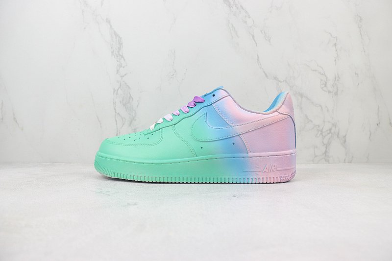 Nike Air Force 1 Low "Green/Blue/Purple" фото № 2