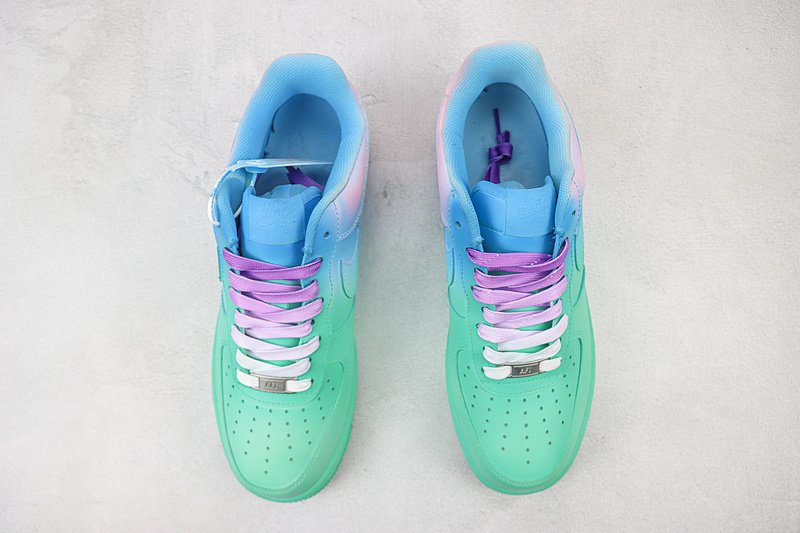 Nike Air Force 1 Low "Green/Blue/Purple" фото № 6