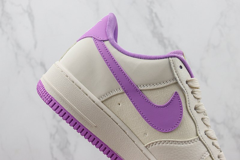 A Bathing Ape x Nike Air Force 1 Low "Off White/Neon Purple" фото № 3