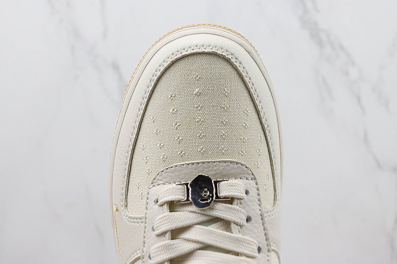 A Bathing Ape x Nike Air Force 1 Low "Milk White/Morandi Yellow" фото № 4