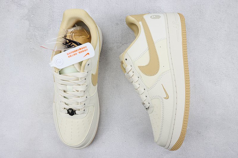 A Bathing Ape x Nike Air Force 1 Low "Milk White/Morandi Yellow" фото № 7