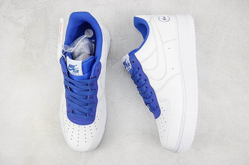 Fragment Design x Nike Air Force 1 Low "White/Blue" фото № 6