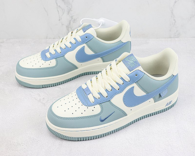 Nike Air Force 1 Low "Haze Blue/Off White/Mini-Swoosh" фото № 5