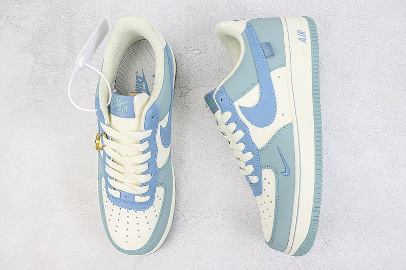Nike Air Force 1 Low "Haze Blue/Off White/Mini-Swoosh" фото № 6