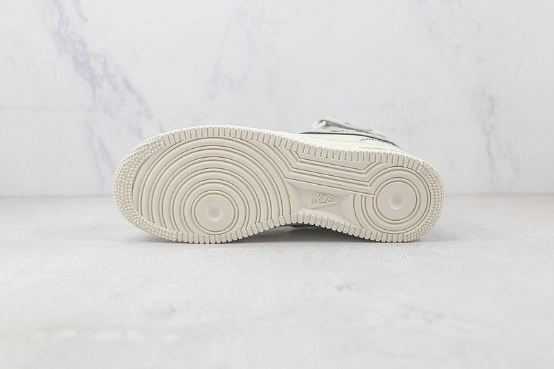 Nike Air Force 1 Mid "Cream White/Dark Grey" фото № 8