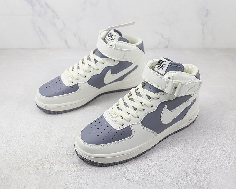 Nike Air Force 1 Mid "Off White/Silver Gray" фото № 5