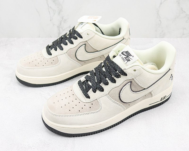 Four Horsemen x Nike Air Force 1 Low "Grey/Black/Beige" фото № 5