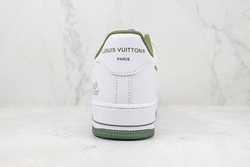 Louis Vuitton x Nike Air Force 1 Low "White/Olive" фото № 9