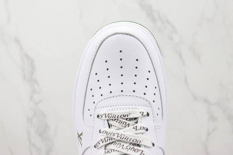 Louis Vuitton x Nike Air Force 1 Low "White/Olive" фото № 4