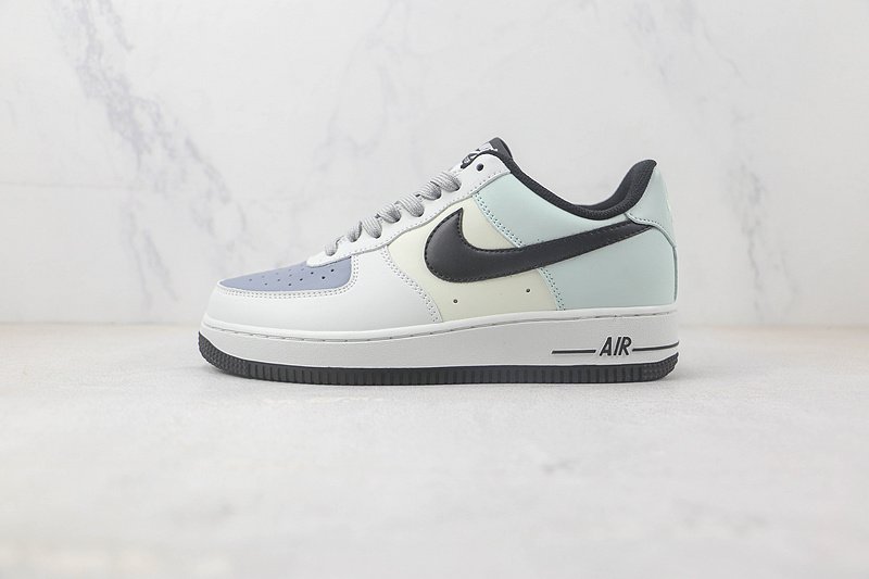 Nike Air Force 1 Low "Grey/Black/Blue/Purple" фото № 2