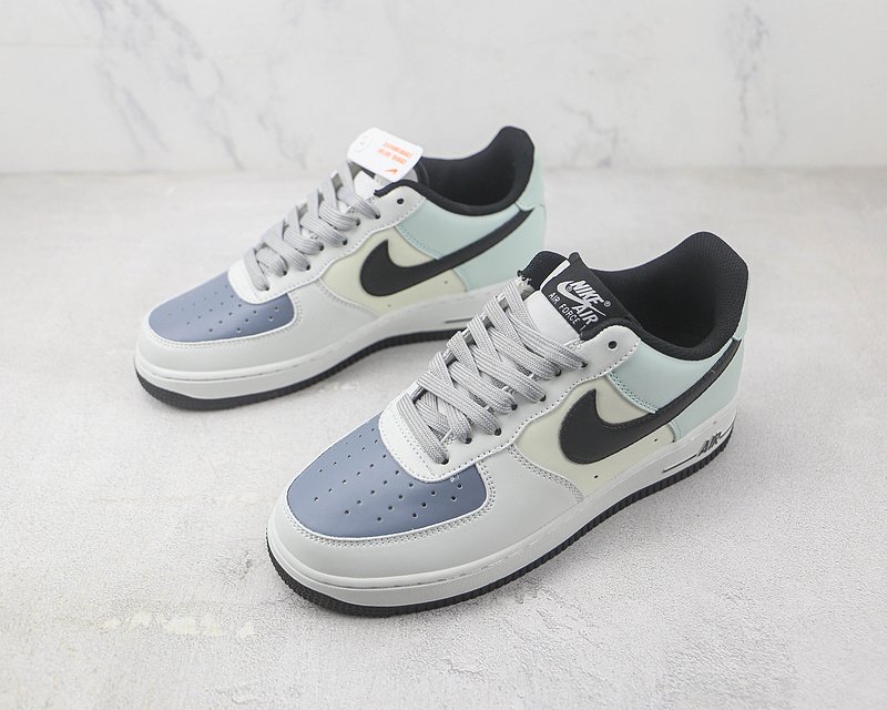 Nike Air Force 1 Low "Grey/Black/Blue/Purple" фото № 5