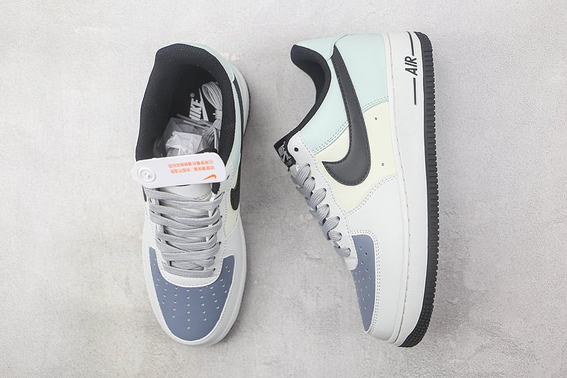 Nike Air Force 1 Low "Grey/Black/Blue/Purple" фото № 7