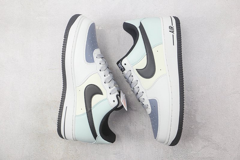 Nike Air Force 1 Low "Grey/Black/Blue/Purple" фото № 6