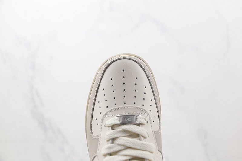 Nike Air Force 1 Low "White/Navy Blue/Brown" фото № 4