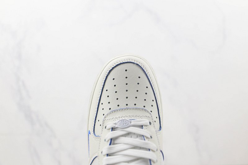 Nike Air Force 1 07 Low "Cream White/Navy Blue Swoosh" фото № 4