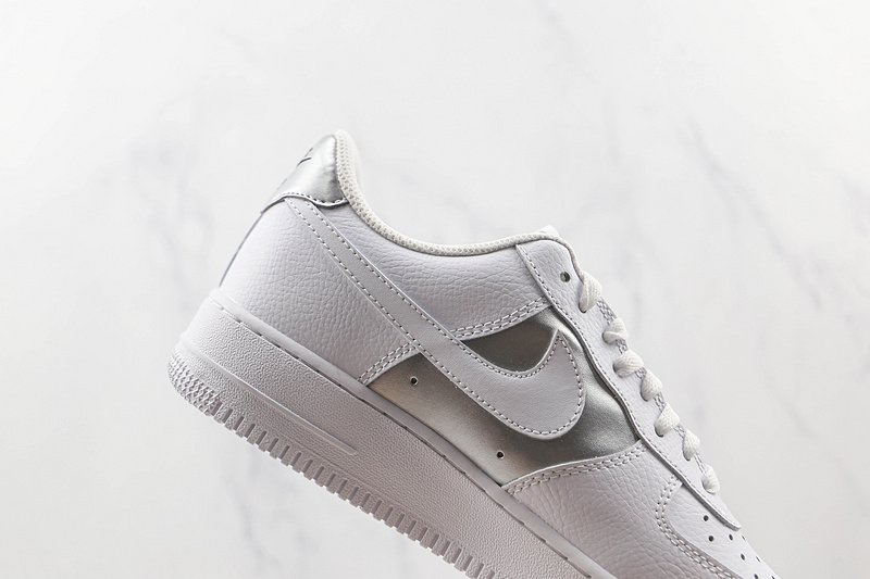 Nike Air Force 1 Low "White/Silver" фото № 3